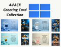 trendvora 4-Pack Greeting Card