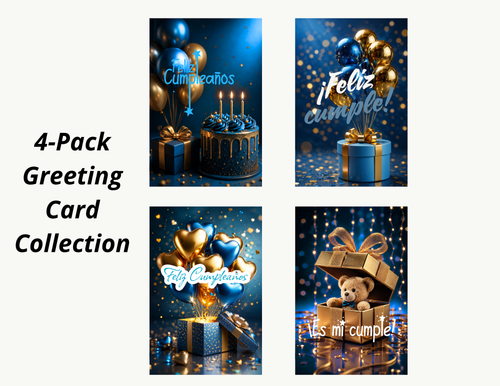 trendvora 4-Pack Greeting Card