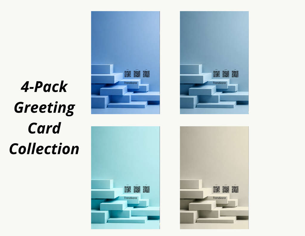 trendvora 4-Pack Greeting Card